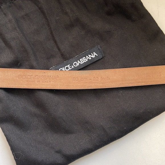 DOLCE & GABBANA BLACK PATENT BELT - Picture 4 of 6